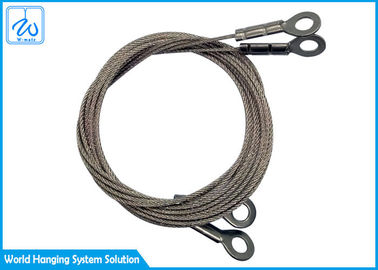 Stainless 1.2mm Steel Wire Rope Lifting Slings For Suspension System