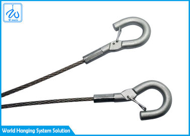 Practical Tool Lanyard Y Shape Wire Rope Hook By Sstainless Steel Wire Rope Loop
