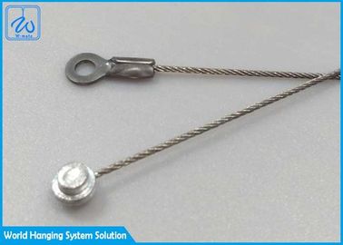 Galvanized Wire Rope Lanyard With Eyelet End Fitting For Hanging Ceiling Light