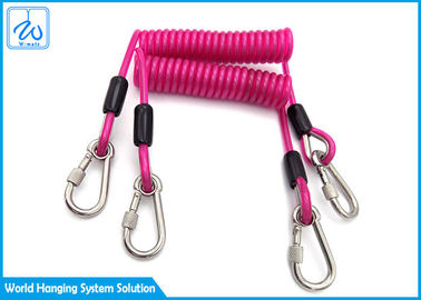 Outdoor Recreation Lanyard Extension Spring Safety Cable
