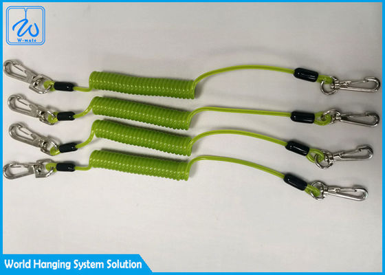 30cm Coated PU Retractable Extension Spring Safety Cable