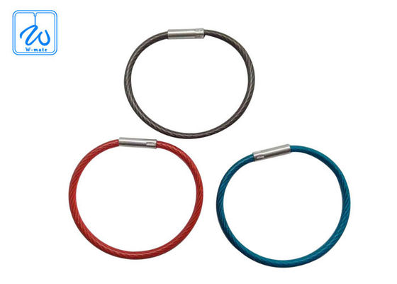 316 Stainless Steel Cable Loop Key Ring Nylon Coated 1.2mm