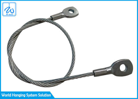Custom Machine Swaged Soft Eye 7x7 1.5mm 316 Galvanised Wire Rope Sling