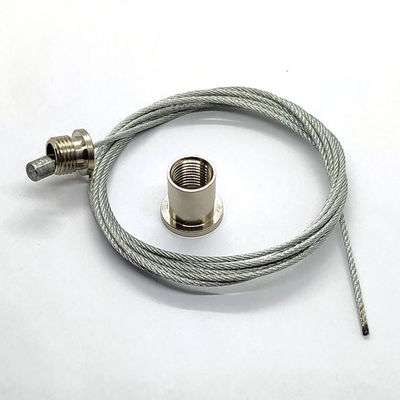 White Aluminum Track Mounting Clip LED Lighting Wire Suspension Kit