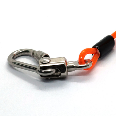 High Standard Retractable Steel Coil Spring Wire Cable Tool Lanyard