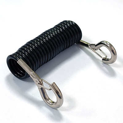 High Quality Tpu Retractable Tether Spring Coiled Bungee Tool Lanyard