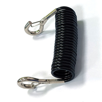 High Quality Tpu Retractable Tether Spring Coiled Bungee Tool Lanyard