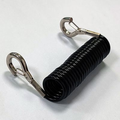 High Quality Tpu Retractable Tether Spring Coiled Bungee Tool Lanyard