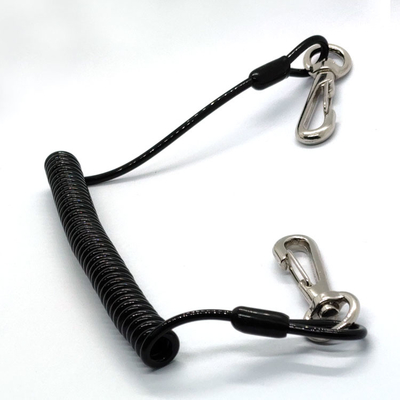 Flexible Scaffolding Spring Loaded  Tool Lanyard with Loop and Hook
