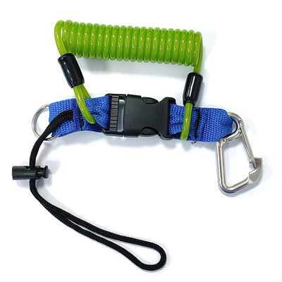 Retractable Fishing Rod Safety Lanyard Webbing Tool Spring Lanyard Belt