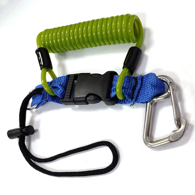 Retractable Fishing Rod Safety Lanyard Webbing Tool Spring Lanyard Belt