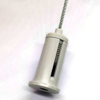 White Paint M10 Threaded Ceiling Cable Gripper For Wire Rope Suspension Accessories