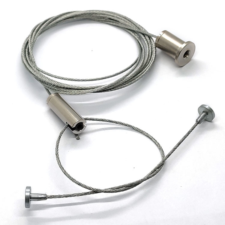 Light Suspension Kit With Adjust Cable Gripper And Stainless Wire Rope