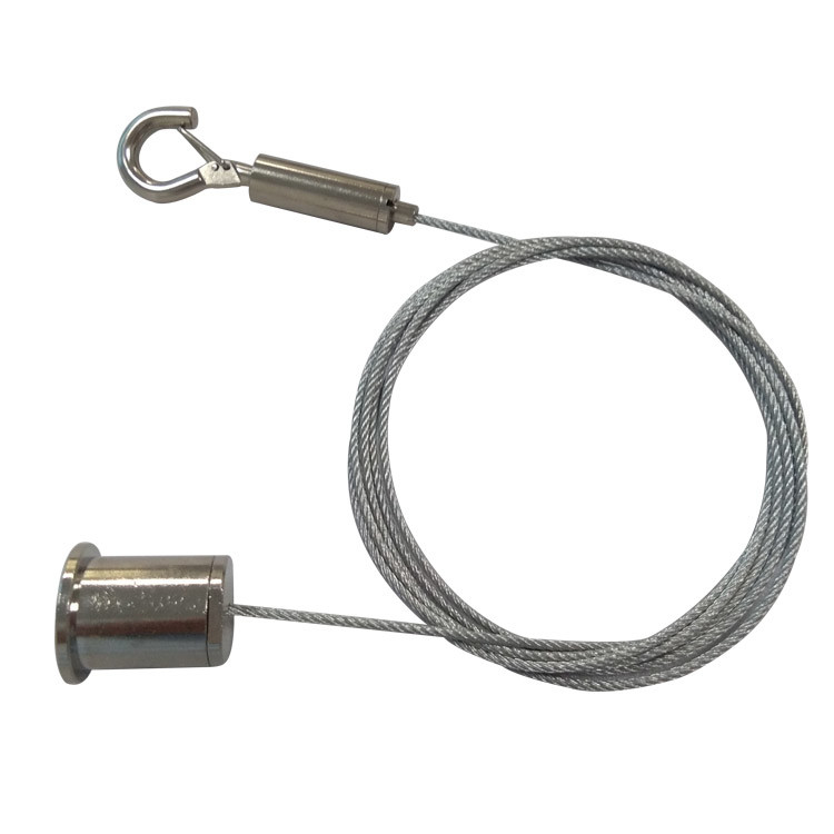 Cable Suspension Kit Ceiling Mounted Metal Cable Hook Gripper System For Sound Dampening Panels