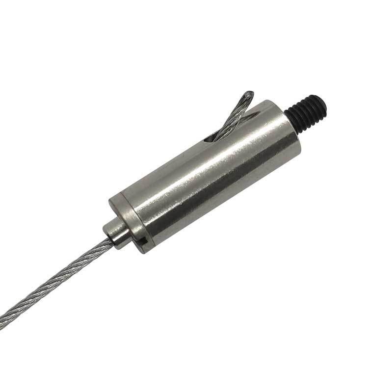 Stainless Steel Cable Gripper External Thread for Suspended Ceiling Organizer Wire Rope Clamping Grippers Included