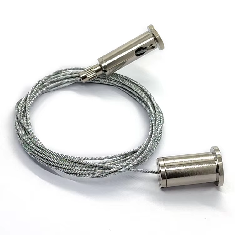 Custom Led Lamp Hardware Ceiling Lighting Hanging Wires Small Cable Gripper Accessory for Indoor Panel Light Mount