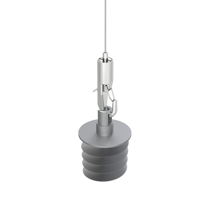 Wire Rope Gripper Fastening Screw Helix Anchor Acoustic Panel Suspension Hardware Soundproof Plate Mounting Accessory