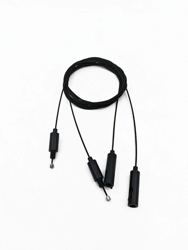 Factory OEM Custom Black Adjustable Cable Gripper Complete Brass Wire Rope EDP Coated Indoor Ceiling Lamp Suspension Accessory
