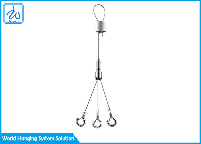 Three Feet Pendant Light Hardware Kit With Hook , Self Locking Outdoor String Light Hanging Kit
