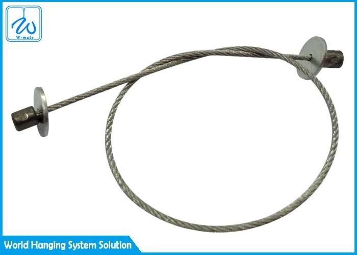 Galvanised Steel Cable Wire Rope Assembly 0.8mm For Led Cable System