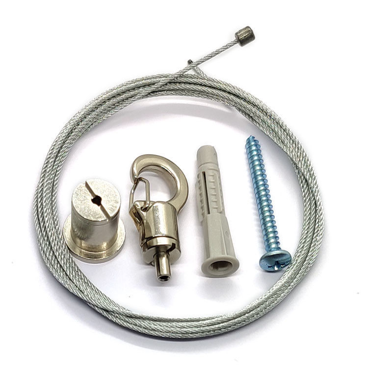 Adjustable Lighting Hanging Kit With 1x19 Galvanized Wire Rope
