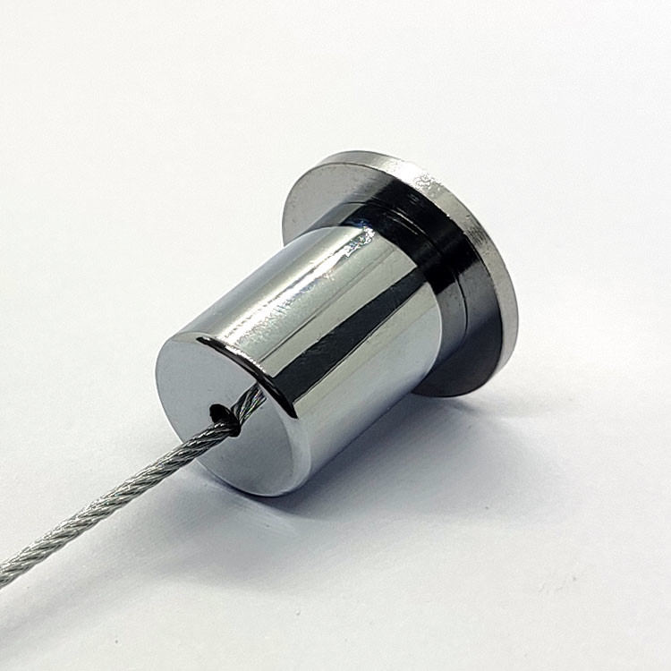 Brass Chrome Ceiling Coupler Attachment Steel Wire Rope Ceiling Connector