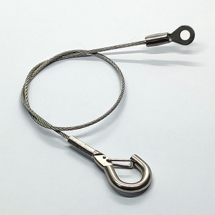 Stainless Steel Wire Rope Eyelet Fittings With Hanging Hook Tools