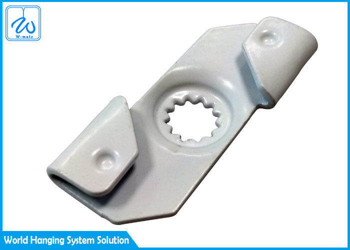 Steel T Bar Fixture Clip With Hole , Acoustical Hanging Light Fixtures