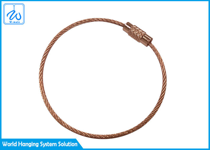 Loop Rope Through Key Ring Cable Loop Key Ring