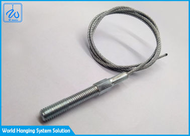 7x7 Aircraft Cable Assembly With Threaded Stud M6 For Support Lanyard