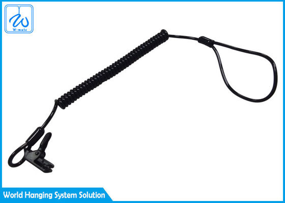 Retractable Loop Lanyard With Fixed Clip Custom Printed Lanyard For Safety Fall Protection