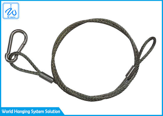 Galvanized Stainless Steel 3mm Wire Rope Sling Safety Cable For Light Fixtures