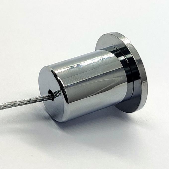 Brass Chrome Ceiling Coupler Attachment Steel Wire Rope Ceiling Connector