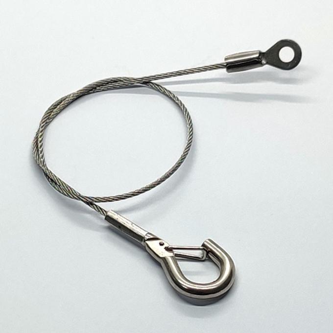 Stainless Steel Wire Rope Eyelet Fittings With Hanging Hook Tools