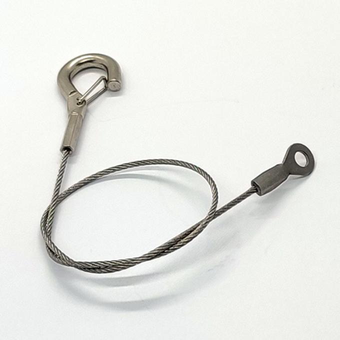 Stainless Steel Wire Rope Eyelet Fittings With Hanging Hook Tools ...