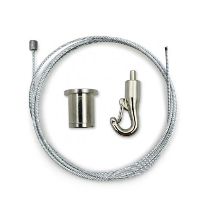 Acoustical Ropes Acoustic Panel Hanging System With Adjustable Spiral Anchor 1.5mm Wire Rope