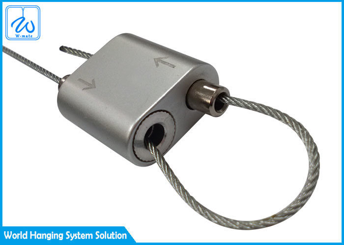 OEM Loop Wire Adjustable Cable Gripper Hanging Kit For Sign Board