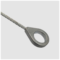 Stainless Steel Wire Rope Eyelet Fittings With Hanging Hook Tools ...